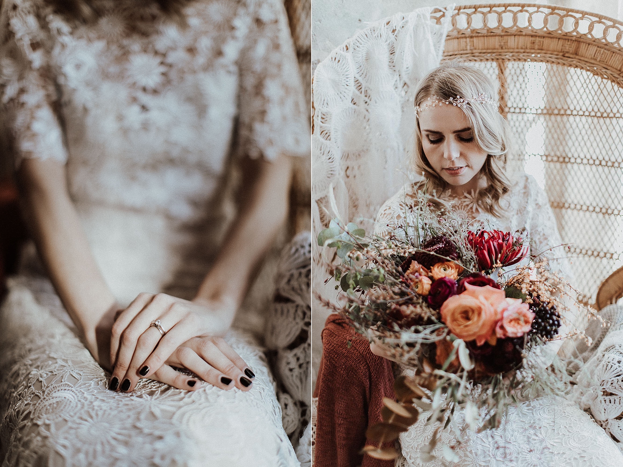 Hochzeitsreportage im Boho Style. Aufgenommen von den Hochzeitsfotografen Tom und Lia aus Rostock.