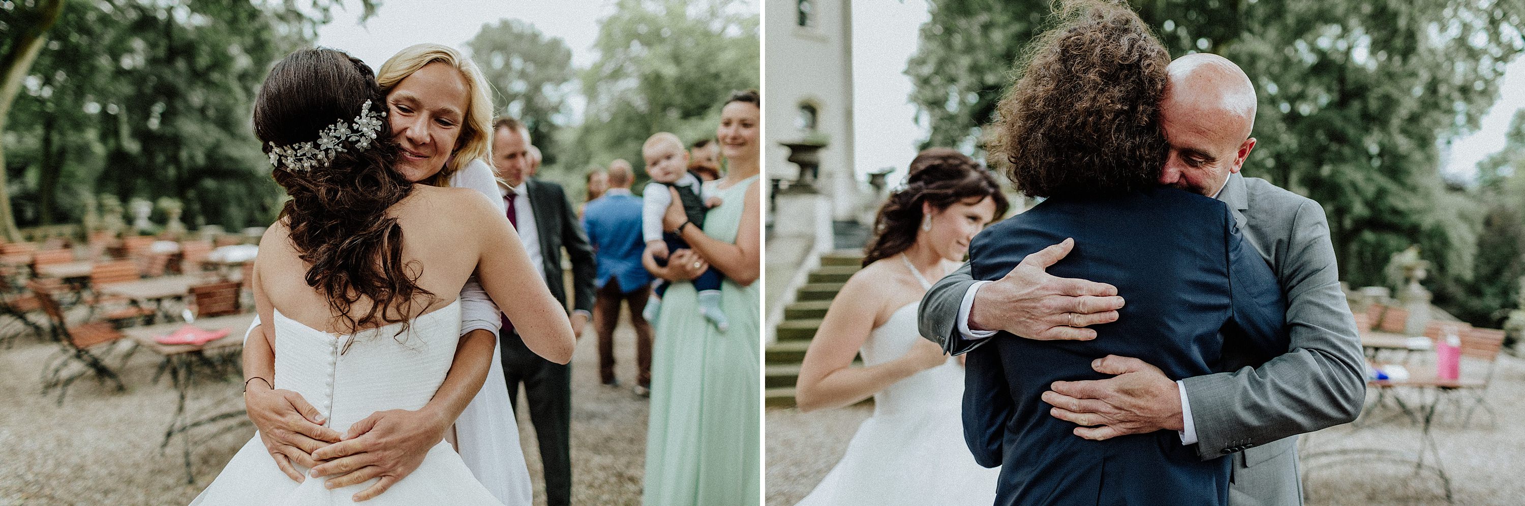 Hochzeitsfoto einer deutsch-russischen Hochzeit auf Schloss Kittendorf. Aufgenommen von den Hochzeitsfotografen Tom und Lia. Fotografen aus Rostock.