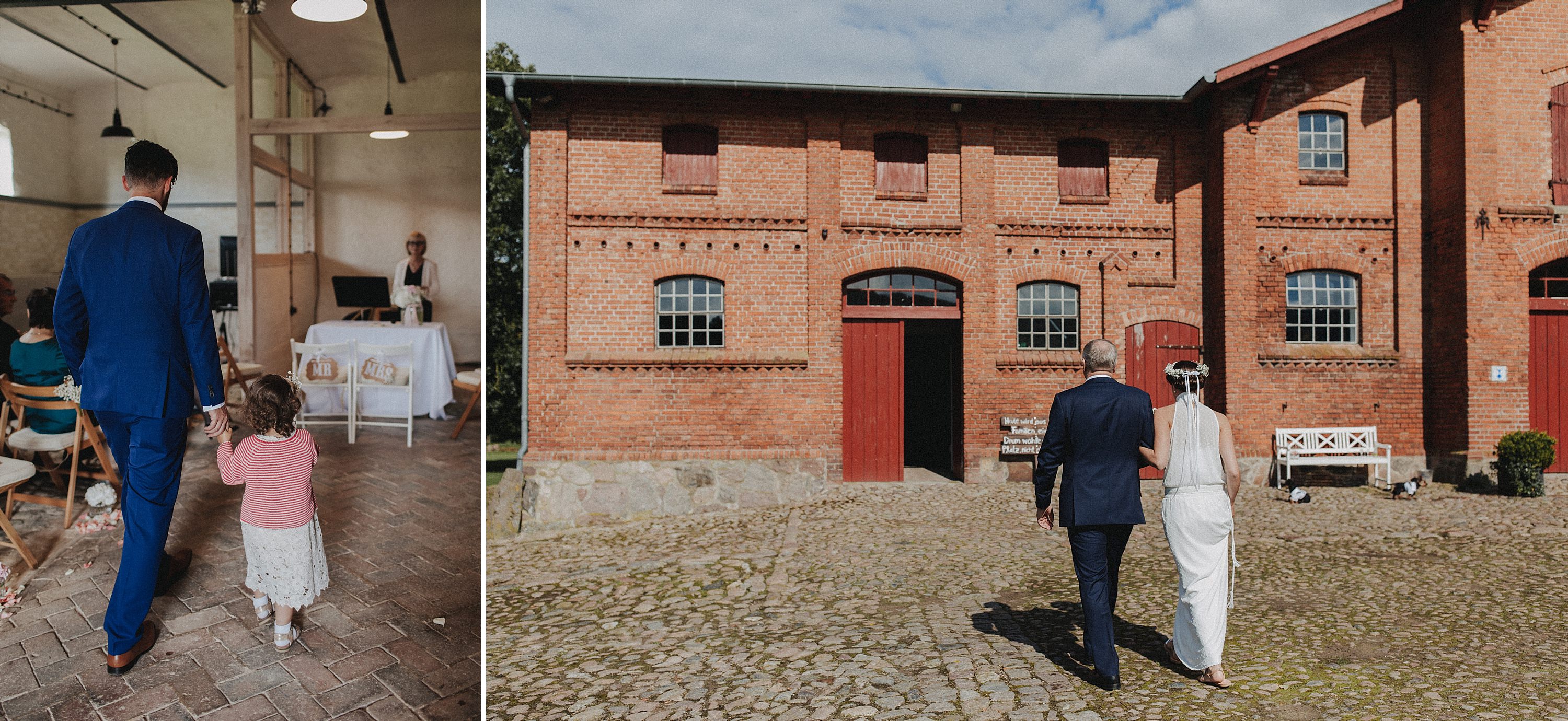 Hochzeitsfoto der Hochzeitsfotografen Tom und Lia aus Rostock. Scheunenhochzeit auf Gut Gerdshagen, Mecklenburg-Vorpommern.