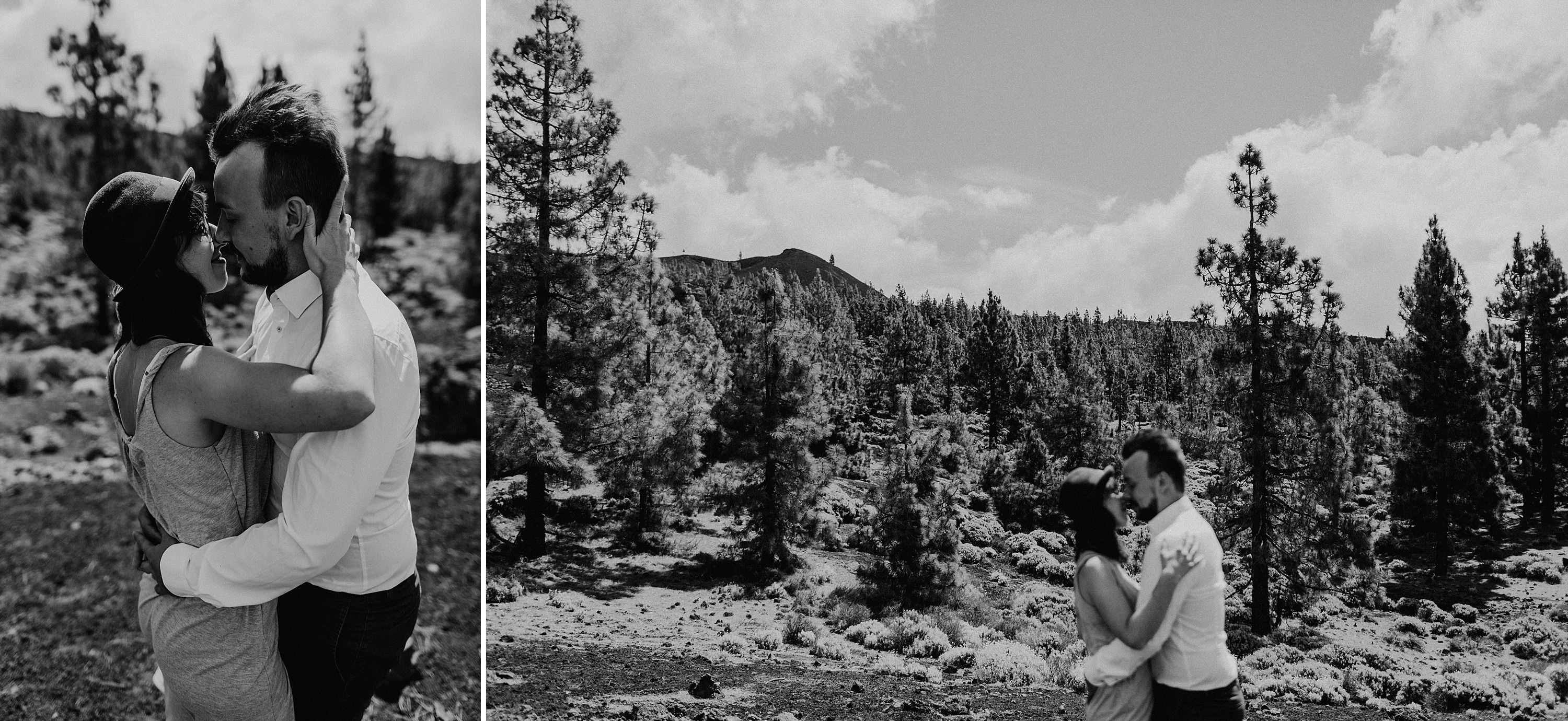 Dies ist ein Foto aus einer Fotoserie, die in einem Couple Shoot auf dem Teide in Teneriffa im Jahr 2017 entstanden ist.