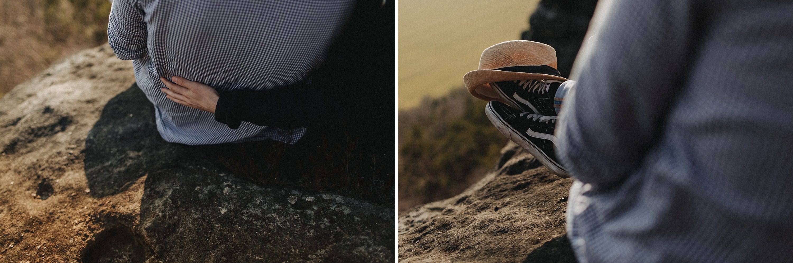 Dieses Foto ist Teil einer Fotoreportage eines Couple Shoots auf dem Lilienstein, Elbsandsteingebirge, Sächsische Schweiz. Es wurde aufgenommen von den Hochzeitsfotografen Tom und Lia aus Potsdam: Hochzeitsreportagen für tiefgründige Herzen mit analogem Herzschlag.